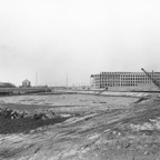 97. 1961 Kaaimuur zicht op glasfabriek